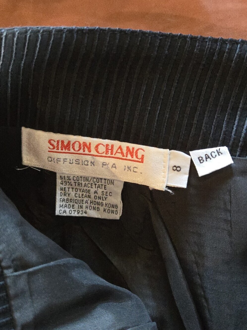 Vintage! Simon Chang | Matching Set, Tailored Vest & Pleated Midi Skirt, Size 8 - Picture 4 of 15